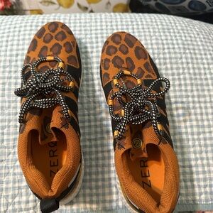 Leopard Print Sneakers with Black Laces